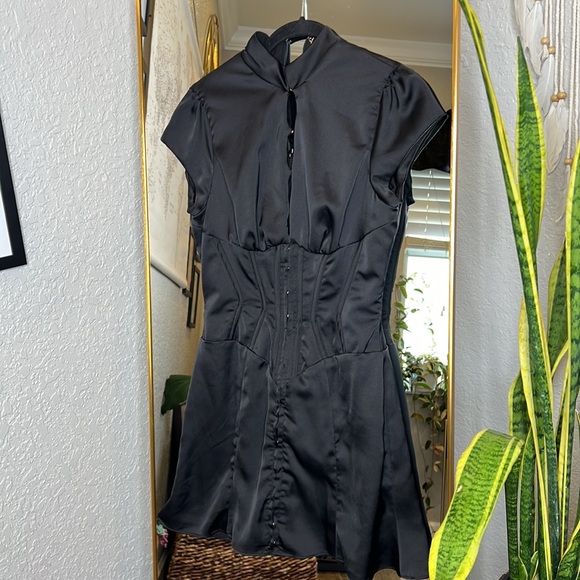 House of CB 'Carmina' Black Mini Corset Dress - Picture 6 of 11